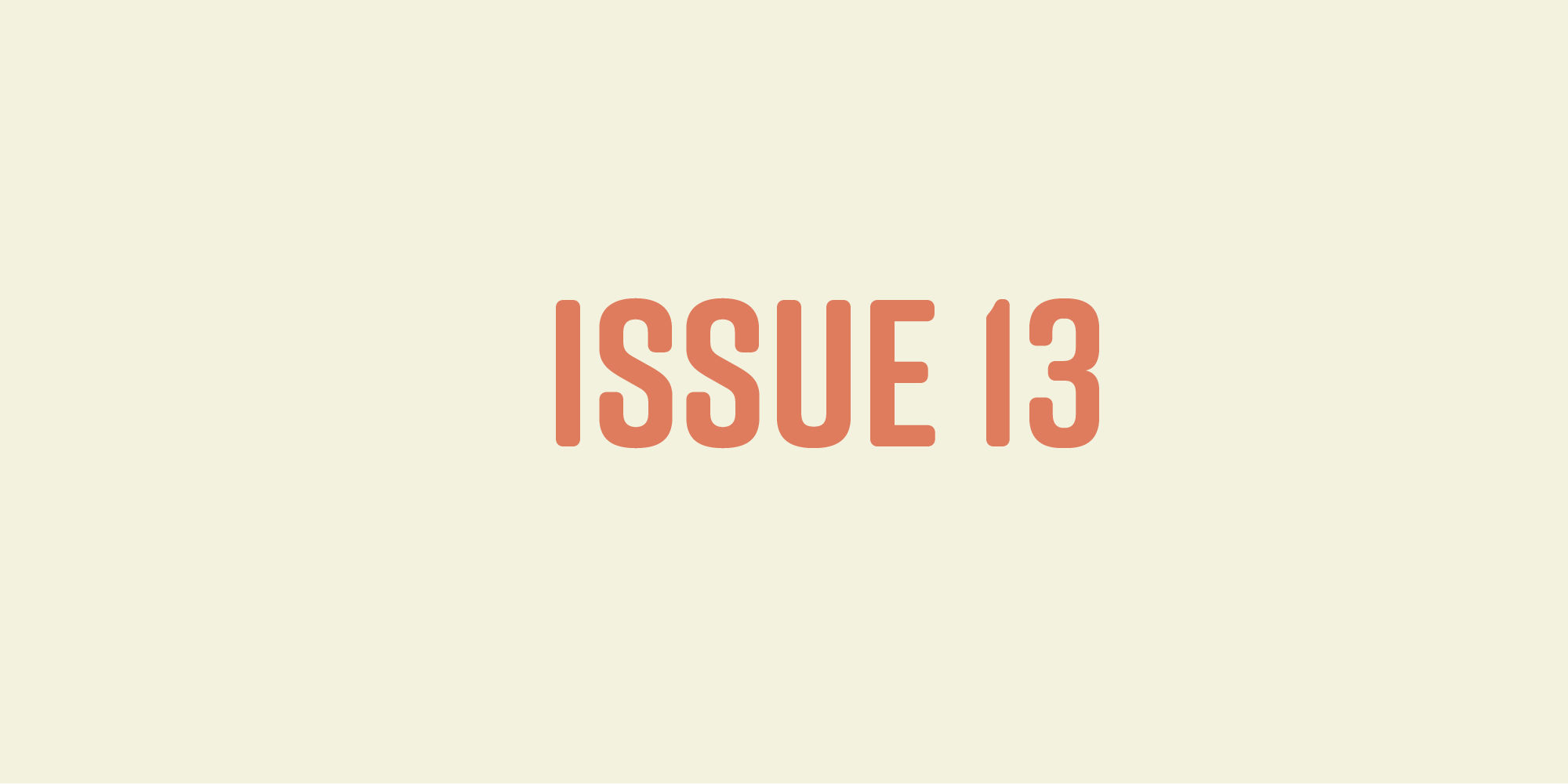 Issue 13